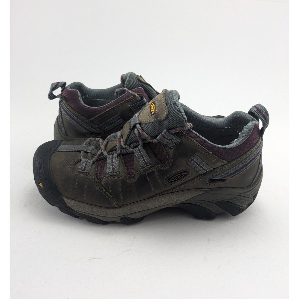 Womens Keen Flint Steel Toe Utility Brown Leather Safety Shoes F2413-11 Size 8